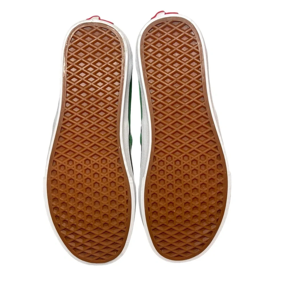 ⚡️SOLD⚡️Vans Classic Asher Checkerboard Slip-On Sneaker Green Shoes Women’s 11 - Picture 4 of 16